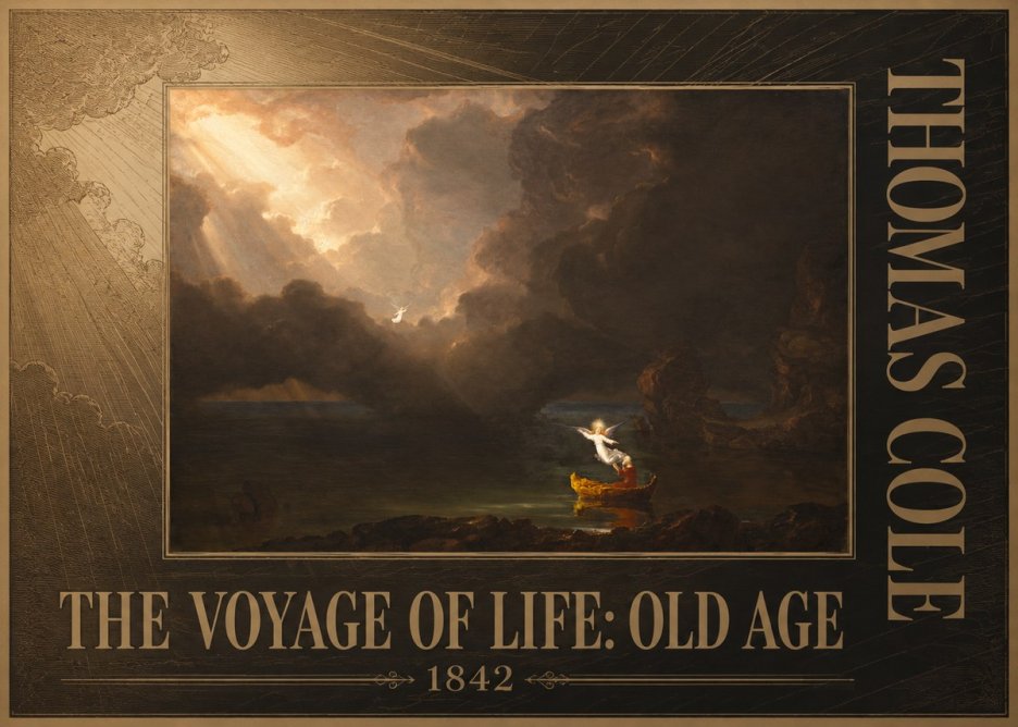 Thomas Cole The Voyage of Life: Old Age IV No5 - Plakát