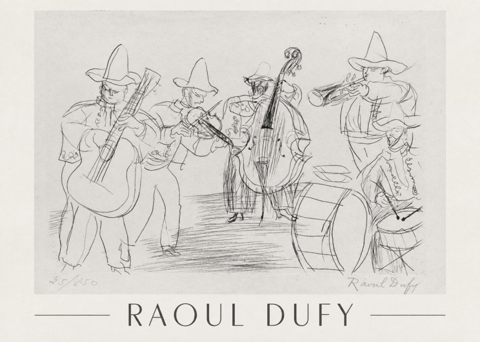 Raoul Dufy Musicians No1 - Plakát