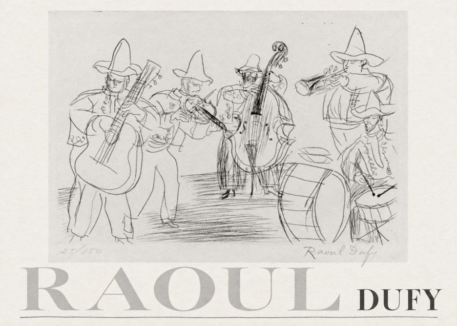 Raoul Dufy Musicians No3 - Plakát