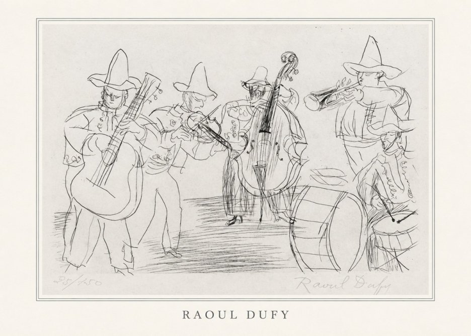 Raoul Dufy Musicians No4 - Plakát