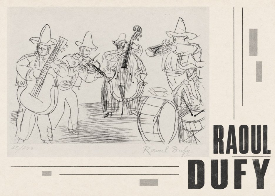 Raoul Dufy Musicians No5 - Plakát