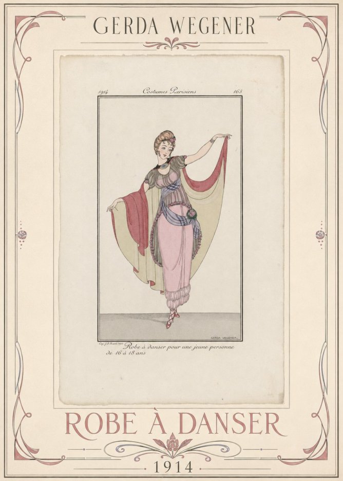 Gerda Wegener Robe À Danser No1 - Plakát