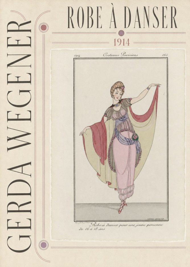 Gerda Wegener Robe À Danser No3 - Plakát