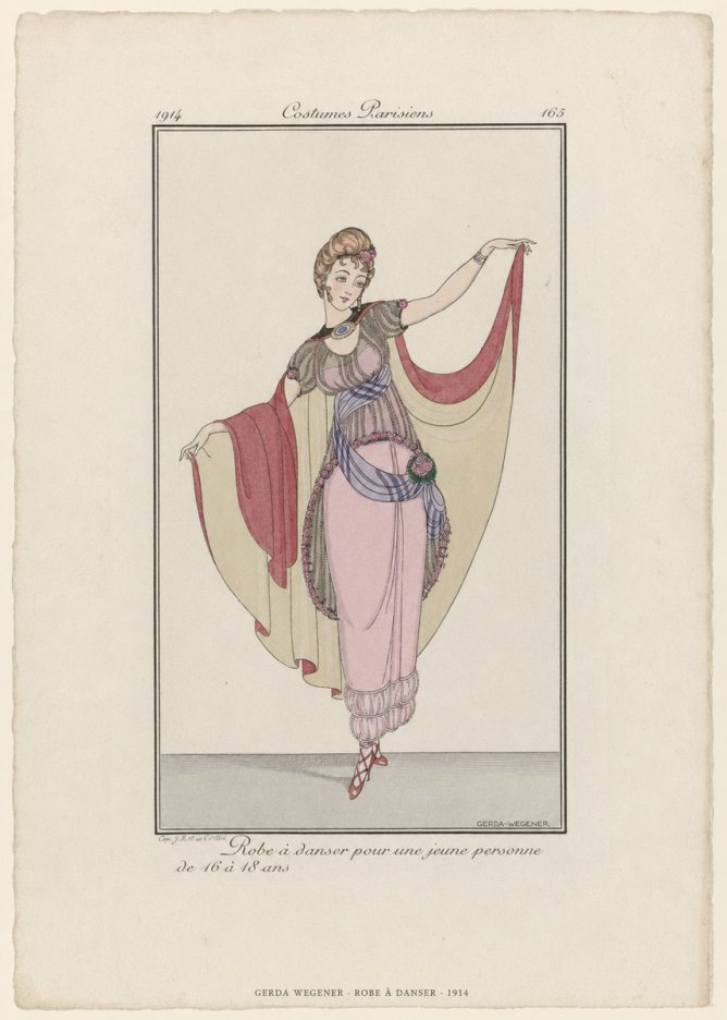 Gerda Wegener Robe À Danser No6 - Plakát