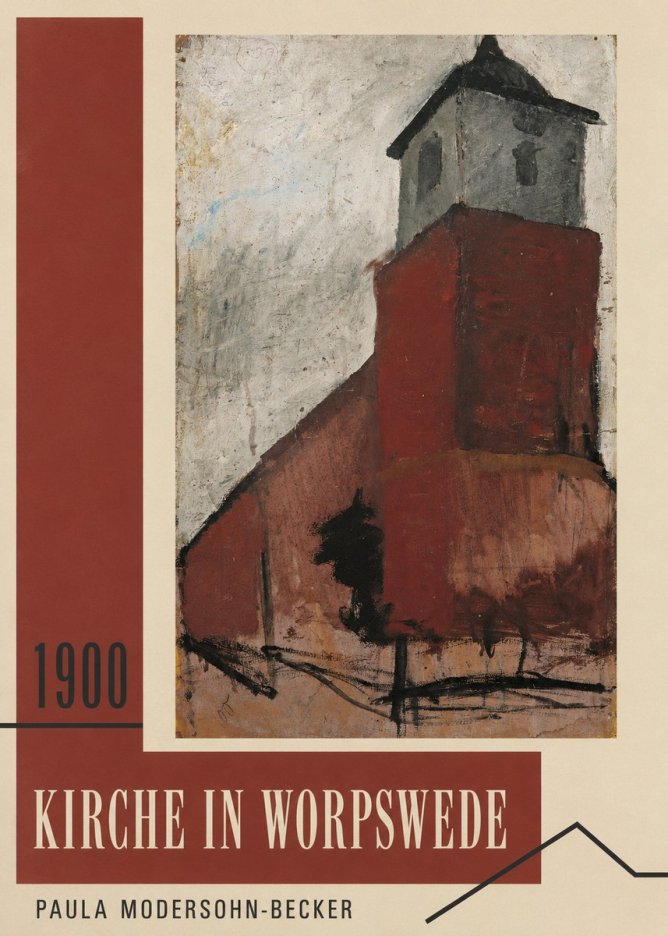 Paula Modersohn-Becker Kirche in Worpswede No2 - Plakát