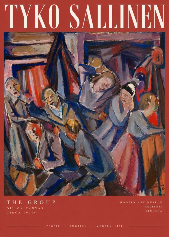 Tyko Sallinen The Group No2 - Plakát