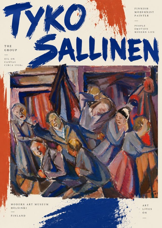 Tyko Sallinen The Group No3 - Plakát