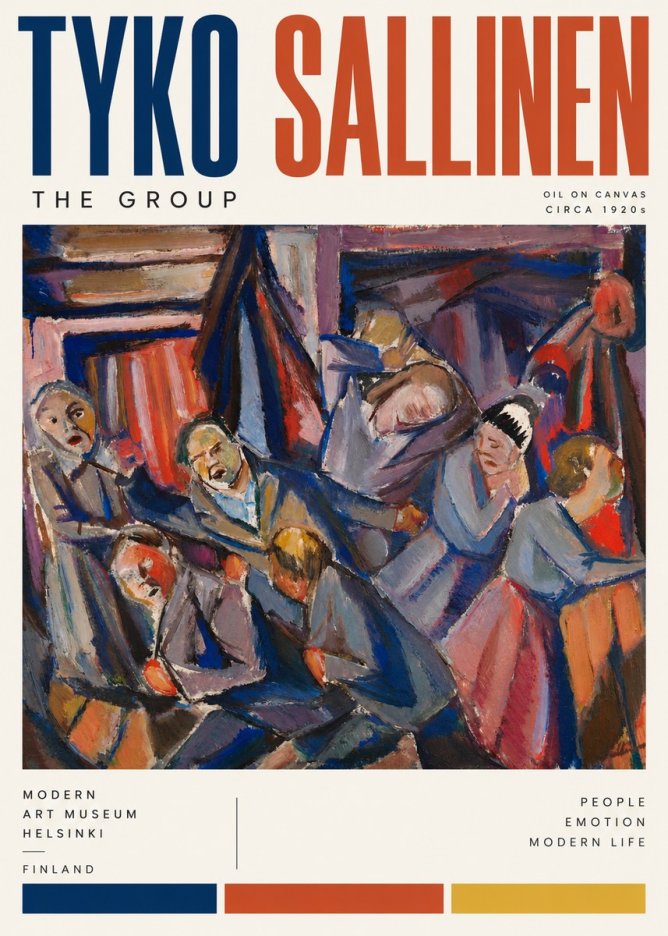 Tyko Sallinen The Group No4 - Plakát