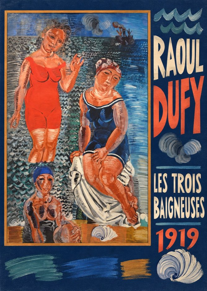 Raoul Dufy Les Trois Baigneuses No5 - Plakát