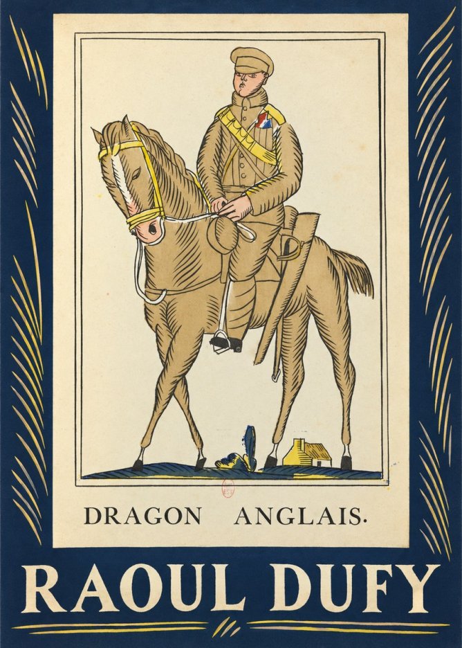 Raoul Dufy Dragon Anglais No3 - Plakát
