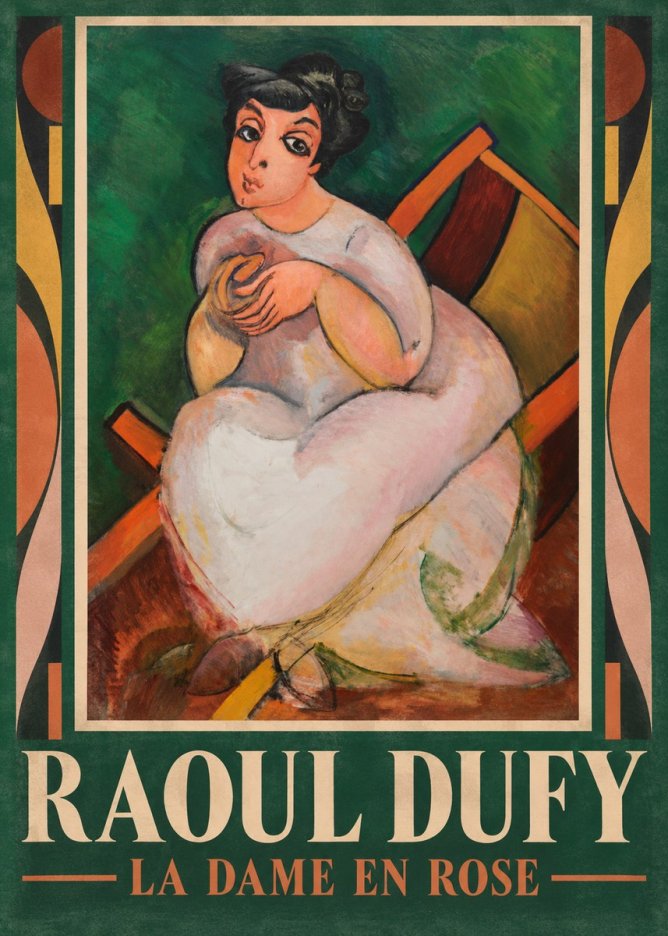 Raoul Dufy La Dame En Rose No1 - Plakát