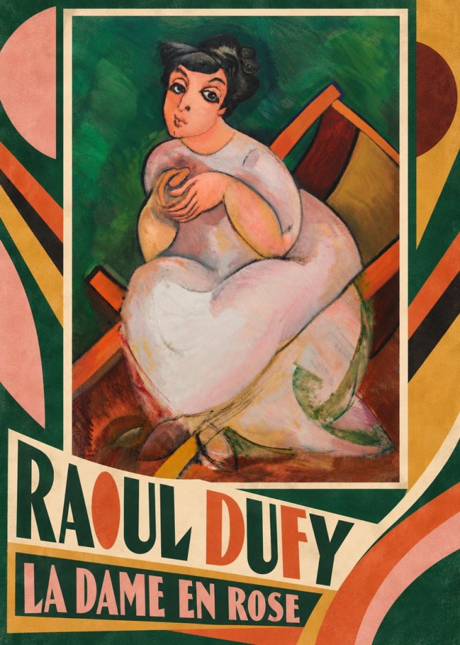 Raoul Dufy La Dame En Rose No5 - Plakát