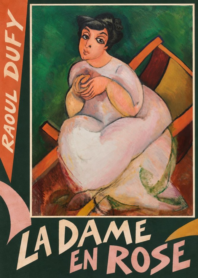 Raoul Dufy La Dame En Rose No6 - Plakát