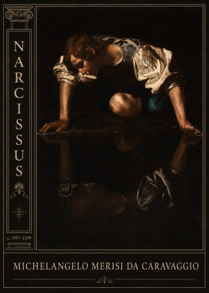 Michelangelo Merisi da Caravaggio Narcissus II No4 - Plakát
