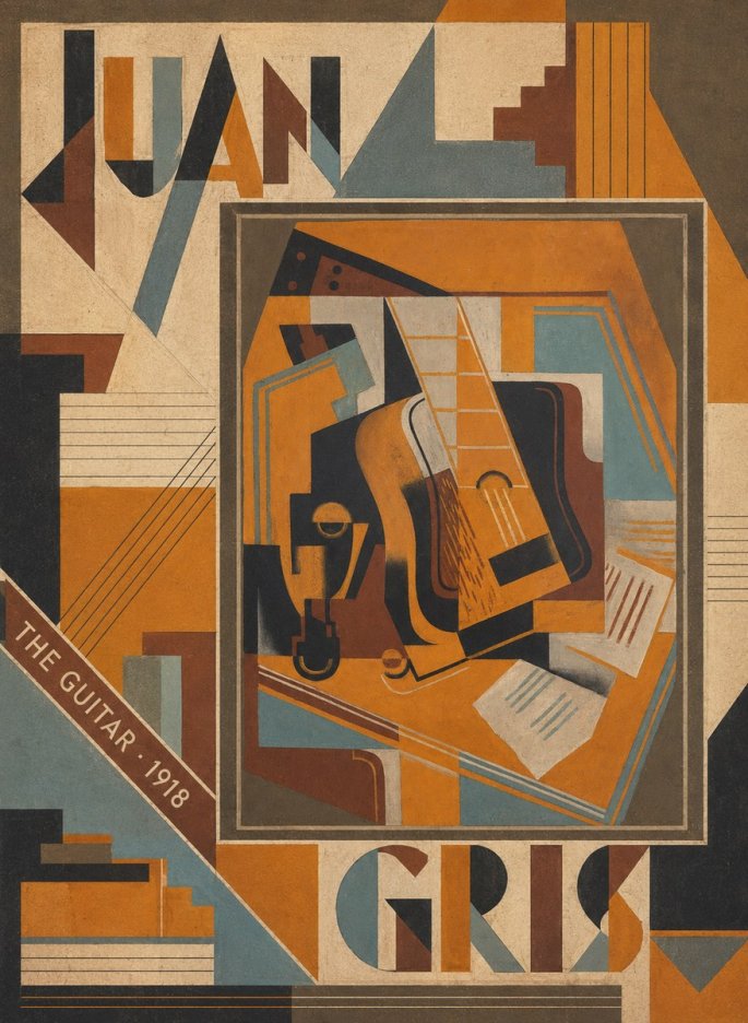 Juan Gris The Guitar No5 - Plakát