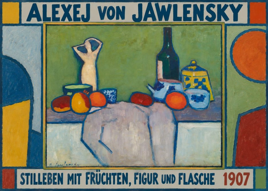 Alexej von Jawlensky Stilleben Mit Früchten, Figur Und Flasche 1907 No1 - Plakát