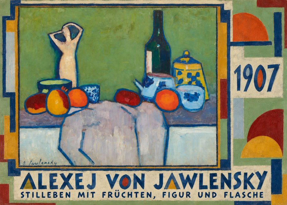 Alexej von Jawlensky Stilleben Mit Früchten, Figur Und Flasche 1907 No4 - Plakát