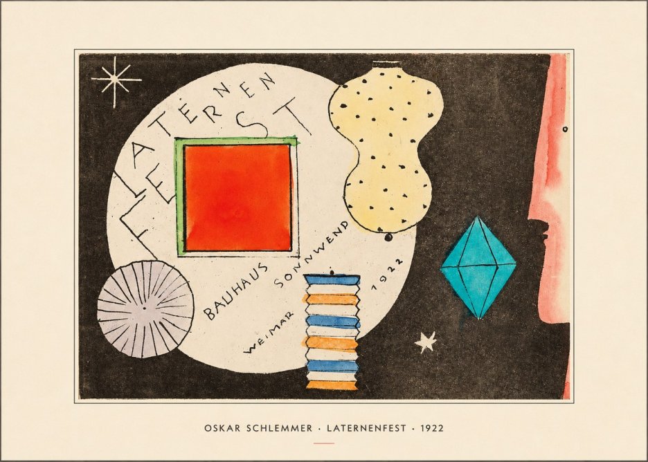 Oskar Schlemmer Laternenfest No4 - Plakát