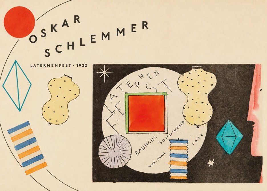 Oskar Schlemmer Laternenfest No5 - Plakát