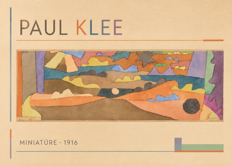 Paul Klee Miniatüre · 1916 No1 - Plakát