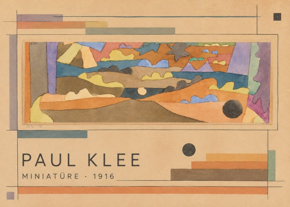 Paul Klee Miniatüre · 1916 No2 - Plakát