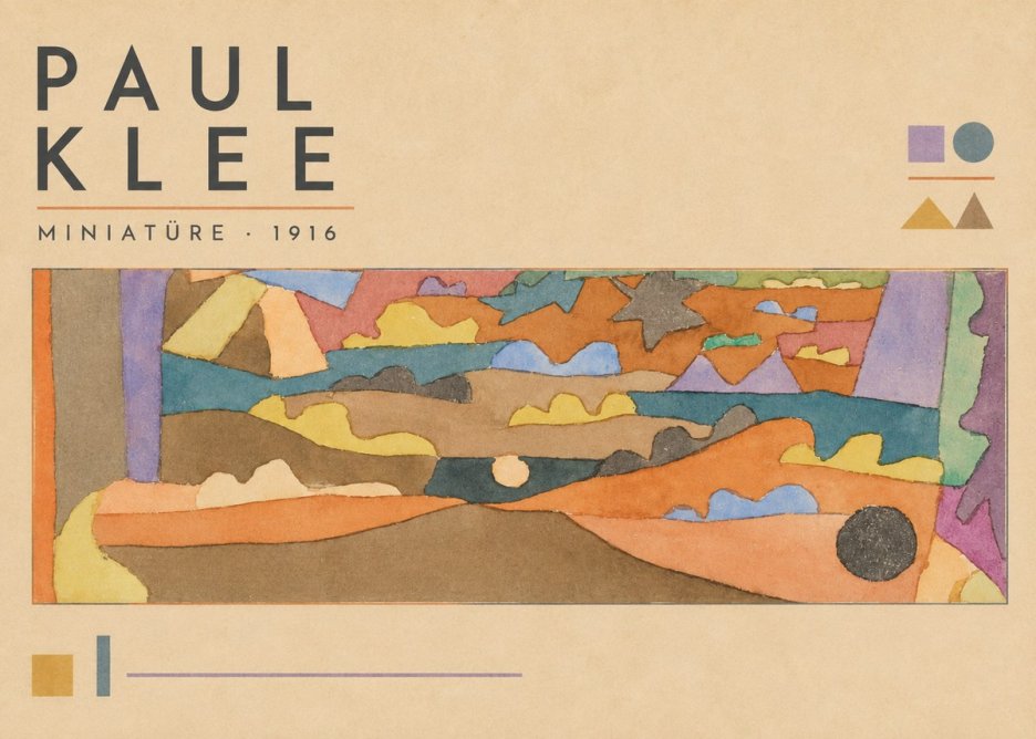Paul Klee Miniatüre · 1916 No3 - Plakát
