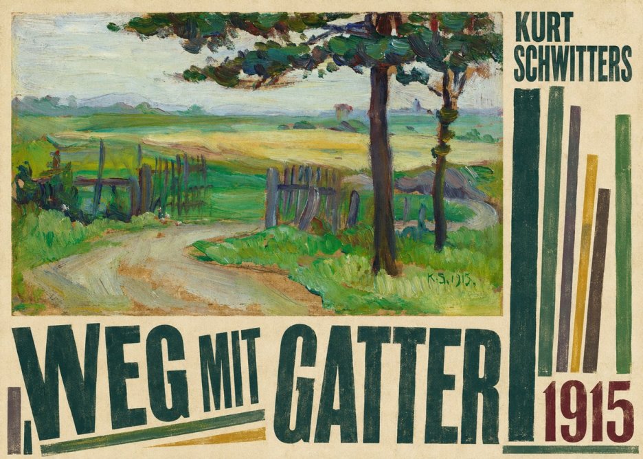 Kurt Schwitters Weg Mit Gatter No6 - Plakát