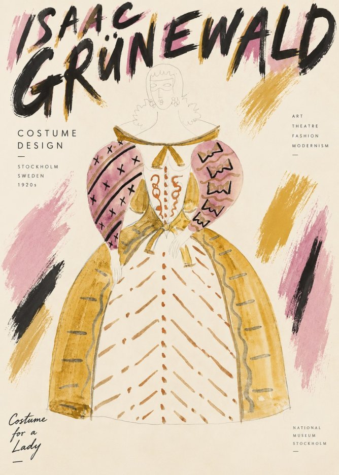 Isaac Grünewald Costume Design XII No3 - Plakát