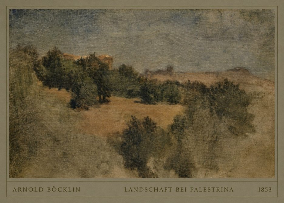 Arnold Böcklin Landschaft Bei Palestrina No4 - Plakát