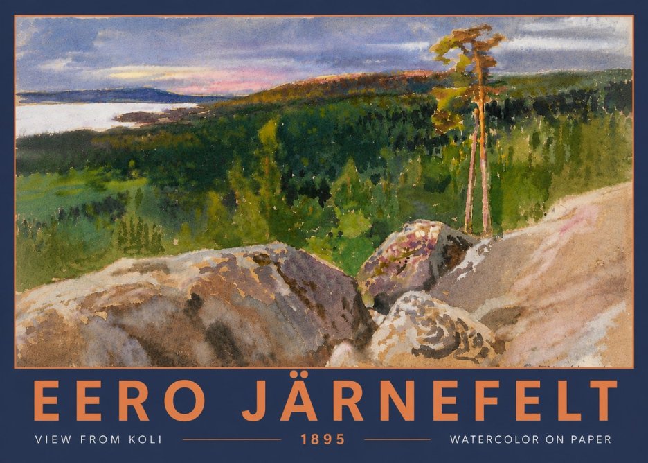 Eero Järnefelt View from Koli No5 - Plakát