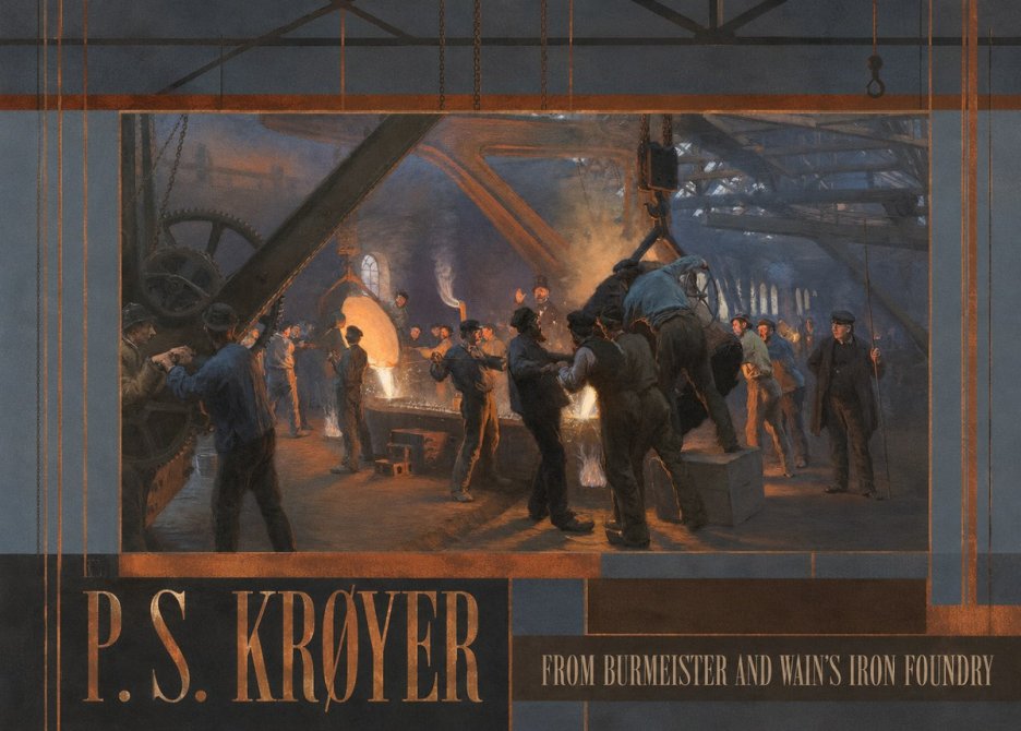 P.S. Krøyer From Burmeister and Wain's Iron Foundry No6 - Plakát