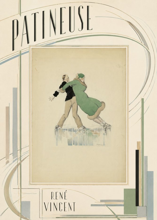 René Vincent Patineuse No3 - Plakát