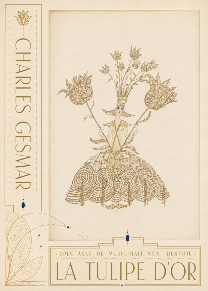 Charles Gesmar La Tulipe D'or No2 - Plakát