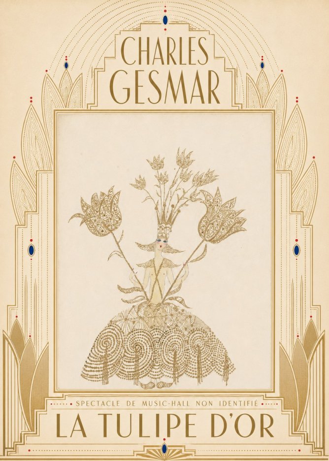 Charles Gesmar La Tulipe D'or No5 - Plakát