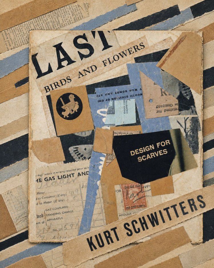 Kurt Schwitters Last Birds and Flowers No6 - Plakát