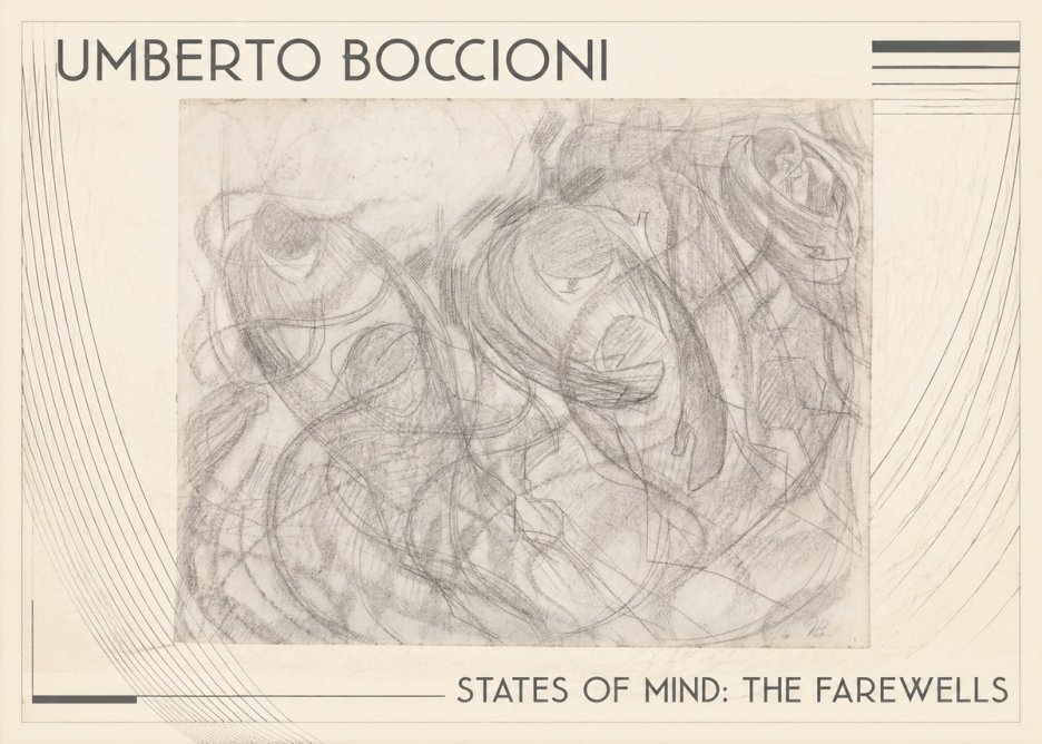 Umberto Boccioni States of Mind: the Farewells No1 - Plakát