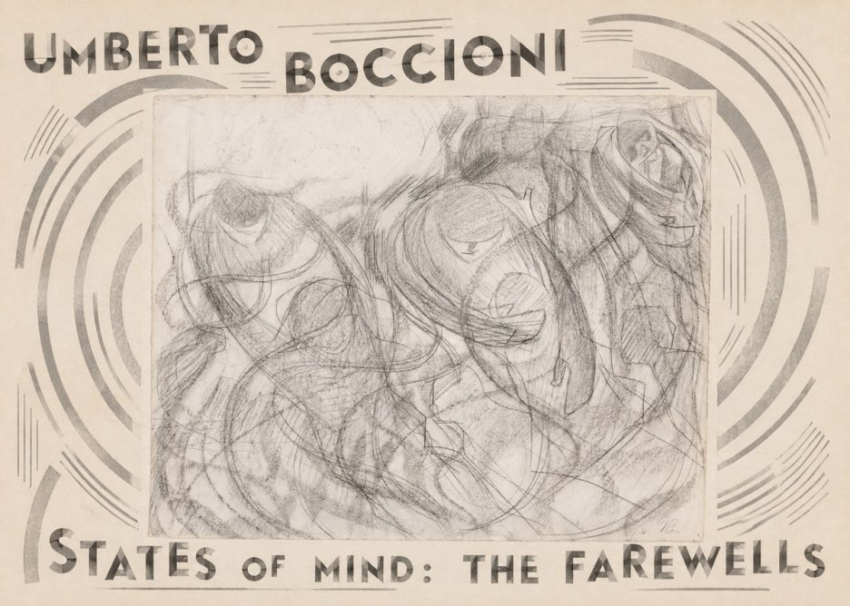 Umberto Boccioni States of Mind: the Farewells No4 - Plakát