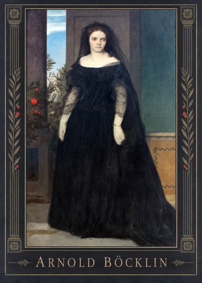 Arnold Böcklin Portrait of Mrs. Böcklin No1 - Plakát