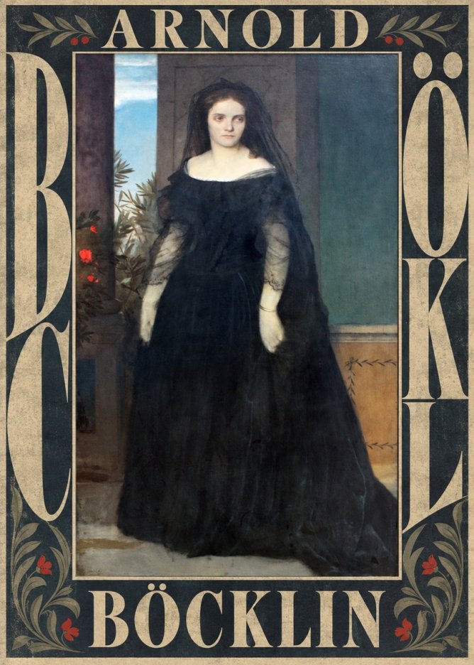 Arnold Böcklin Portrait of Mrs. Böcklin No6 - Plakát