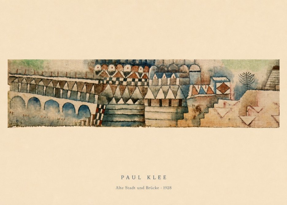 Paul Klee Alte Stadt Und Brücke No6 - Plakát