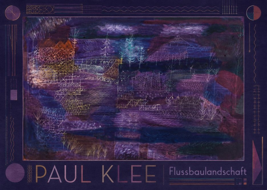 Paul Klee Flussbaulandschaft No1 - Plakát