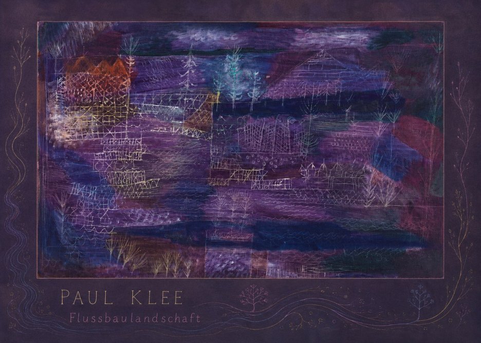 Paul Klee Flussbaulandschaft No4 - Plakát