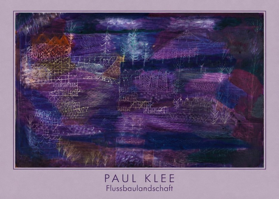 Paul Klee Flussbaulandschaft No5 - Plakát