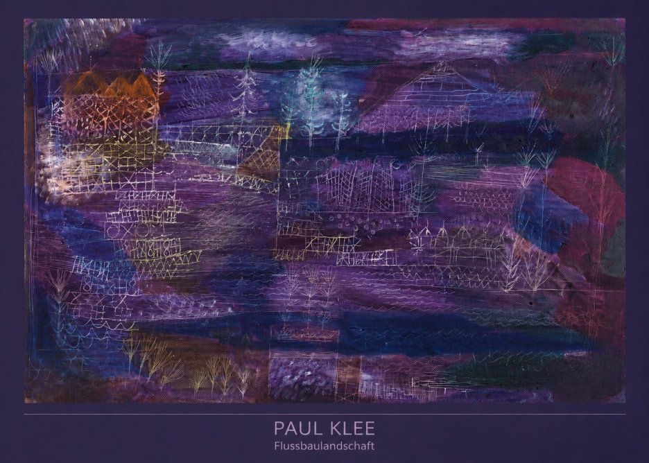 Paul Klee Flussbaulandschaft No6 - Plakát