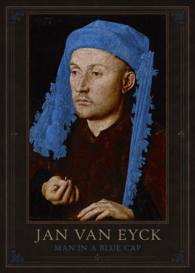 Jan van Eyck Man in a Blue Cap I No1 - Plakát