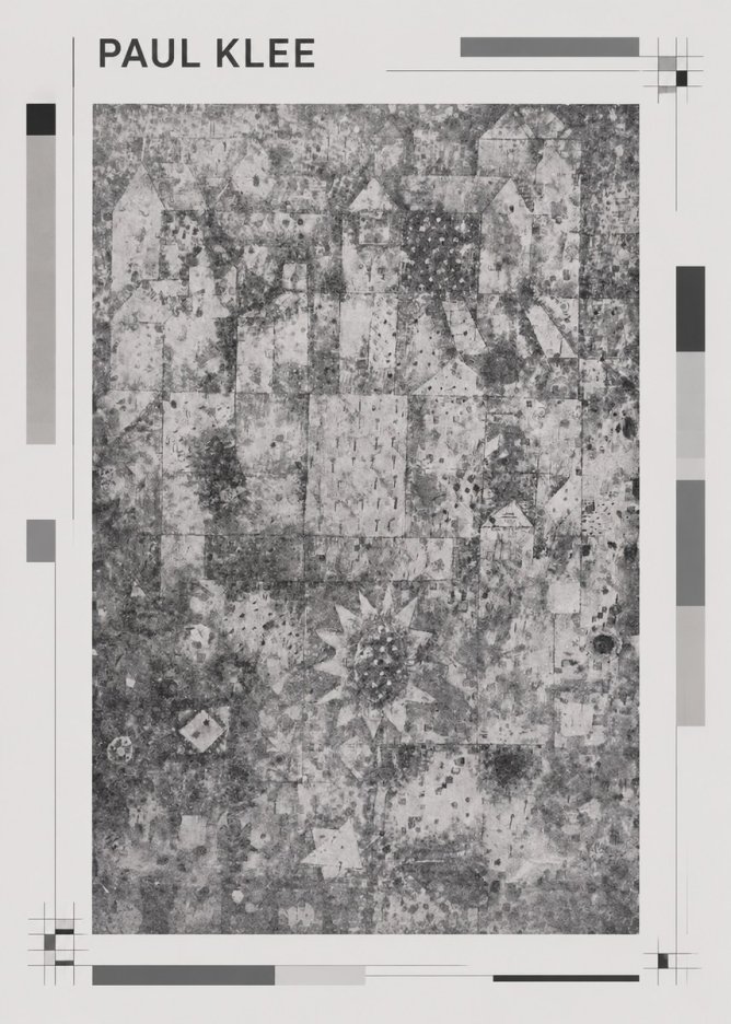 Paul Klee Town and Country No1 - Plakát