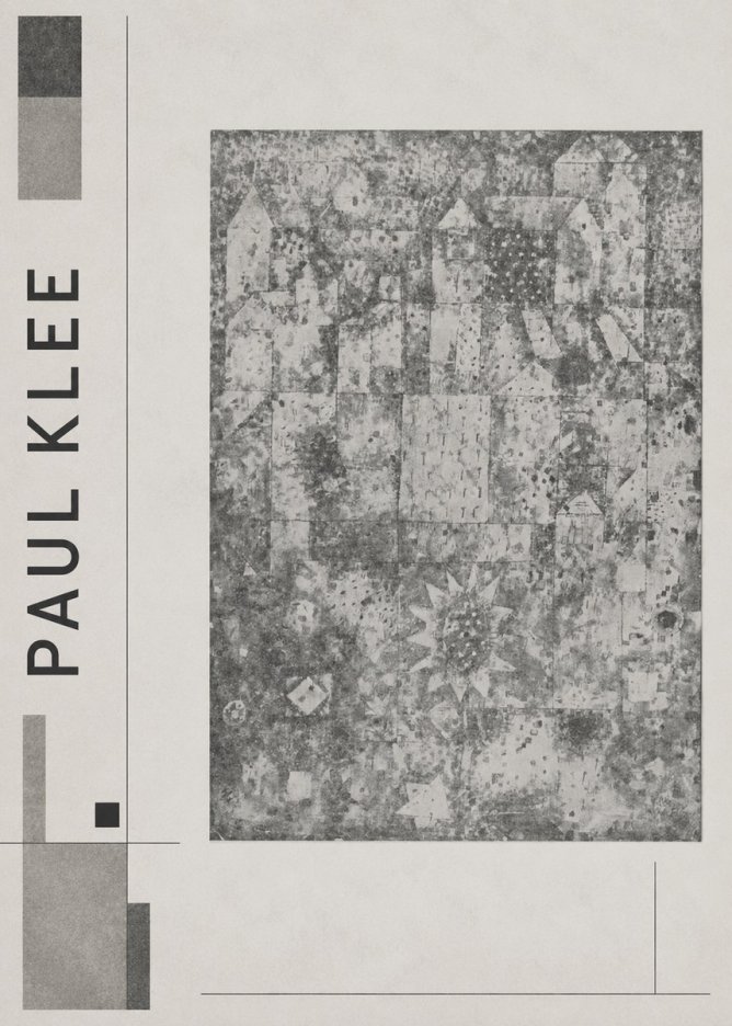 Paul Klee Town and Country No2 - Plakát