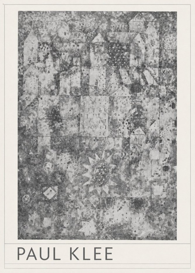 Paul Klee Town and Country No3 - Plakát