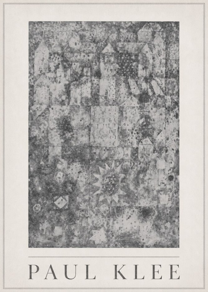 Paul Klee Town and Country No5 - Plakát