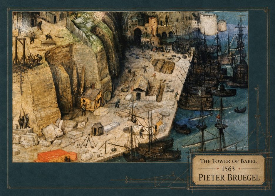 Pieter Bruegel The Tower of Babel XVIII No3 - Plakát
